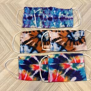 American Mask Project (6) Assorted Multicolor Tie Dye Masks